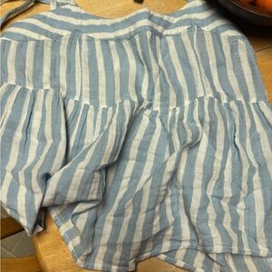 Old Navy Light Blue and White tank top